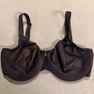 Chantelle Lace Underwire Full‎ Coverage Bra Black 34DDD Sheer French Lingerie